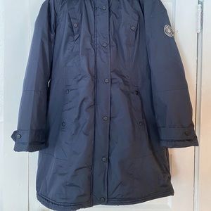 Madden Girl Women’s Navy Blue Long Parka